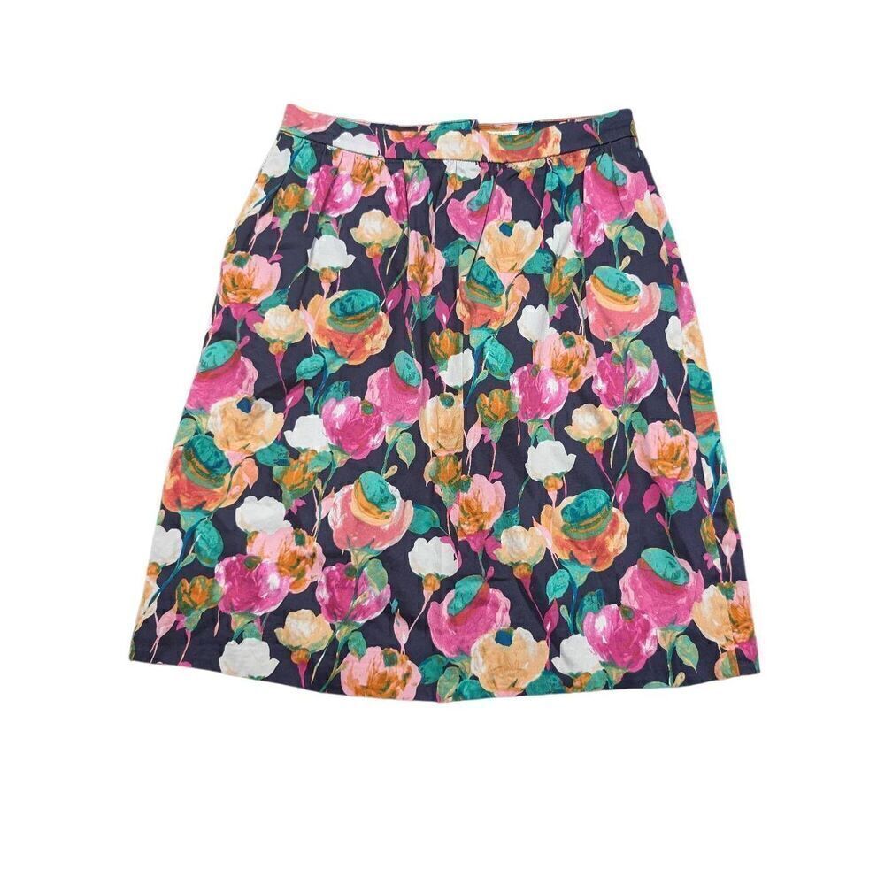 J. Crew Multicolor Floral Skirt Women's Size 4